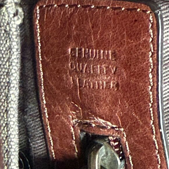 Fossil Brand Vintage Brown Leather Crossbody Messenger Bag Adjustable Strap - Picture 14 of 15